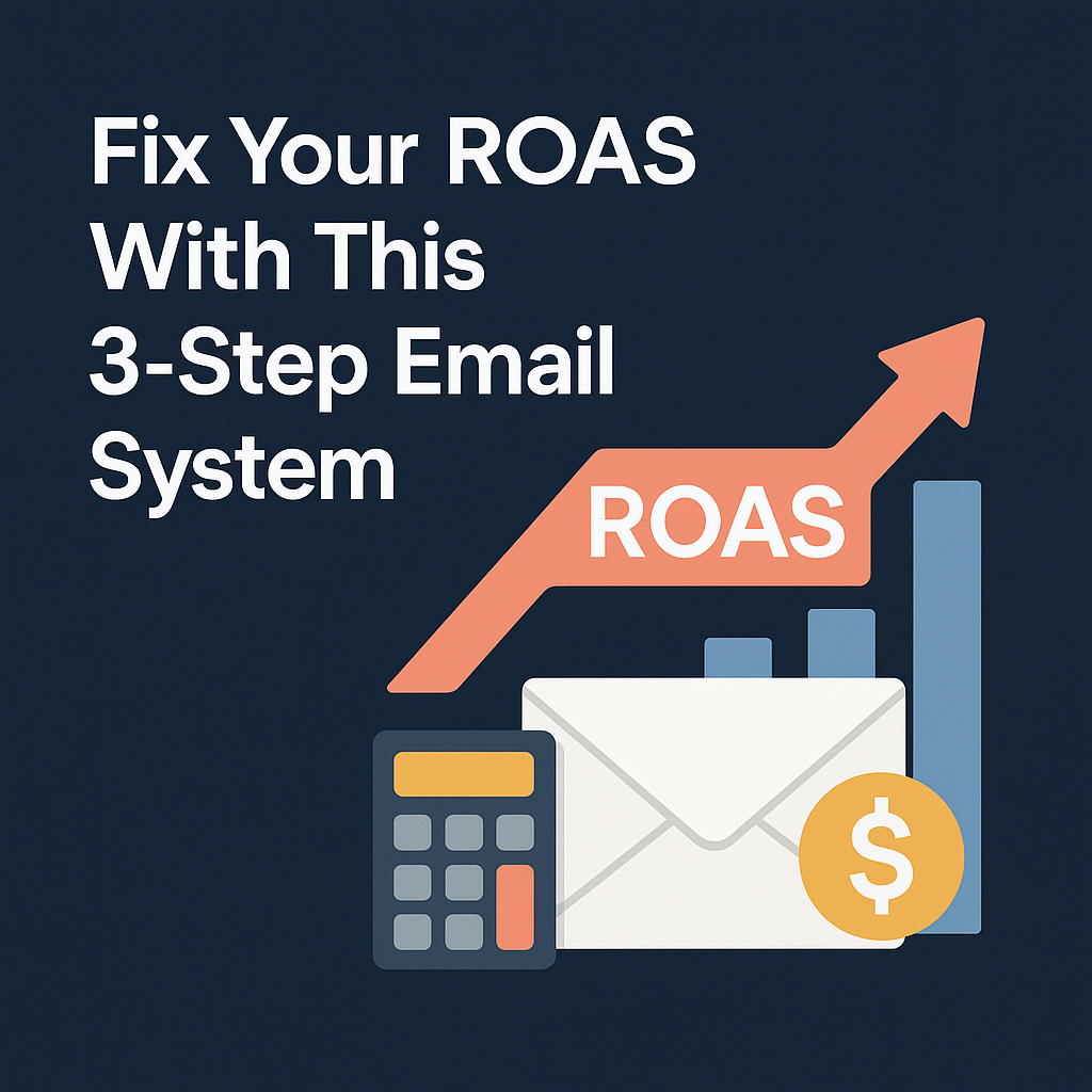 Fix Your ROAS With This 3-Step Email System (And Start Printing Profits)